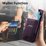 CaseNeo Fold Halter Retro Elastische Karten Tasche Magnetische Rückseite Handyhülle, Für iPhone 15, Für iPhone 14 / 13, Für iPhone 14 Pro, Für iPhone 14 Pro Max, Für iPhone 13 Pro Max, Für iPhone 13 Pro