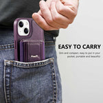 CaseNeo Fold Halter Retro Elastische Karten Tasche Magnetische Rückseite Handyhülle, Für iPhone 15, Für iPhone 14 / 13, Für iPhone 14 Pro, Für iPhone 14 Pro Max, Für iPhone 13 Pro Max, Für iPhone 13 Pro