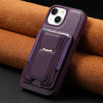 CaseNeo Fold Halter Retro Elastische Karten Tasche Magnetische Rückseite Handyhülle, Für iPhone 15, Für iPhone 14 / 13, Für iPhone 14 Pro, Für iPhone 14 Pro Max, Für iPhone 13 Pro Max, Für iPhone 13 Pro