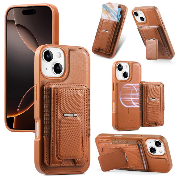 CaseNeo Fold Halter Retro Elastische Karten Tasche Magnetische Rückseite Handyhülle, Für iPhone 15, Für iPhone 14 / 13, Für iPhone 14 Pro, Für iPhone 14 Pro Max, Für iPhone 13 Pro Max, Für iPhone 13 Pro