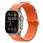 Line Pattern Silicone Watch Band, For Apple Watch 46mm / 49mm / 45mm / 44mm, For Apple Watch 42mm / 41mm / 40mm / 38mm