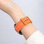 Line Pattern Silicone Watch Band, For Apple Watch 46mm / 49mm / 45mm / 44mm, For Apple Watch 42mm / 41mm / 40mm / 38mm