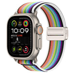 Magnetische Schnalle Trail Loop Nylon Uhrenarmband, Für Apple Watch 46mm / 49mm / 45mm / 44mm, Für Apple Watch 42mm / 41mm / 40mm / 38mm