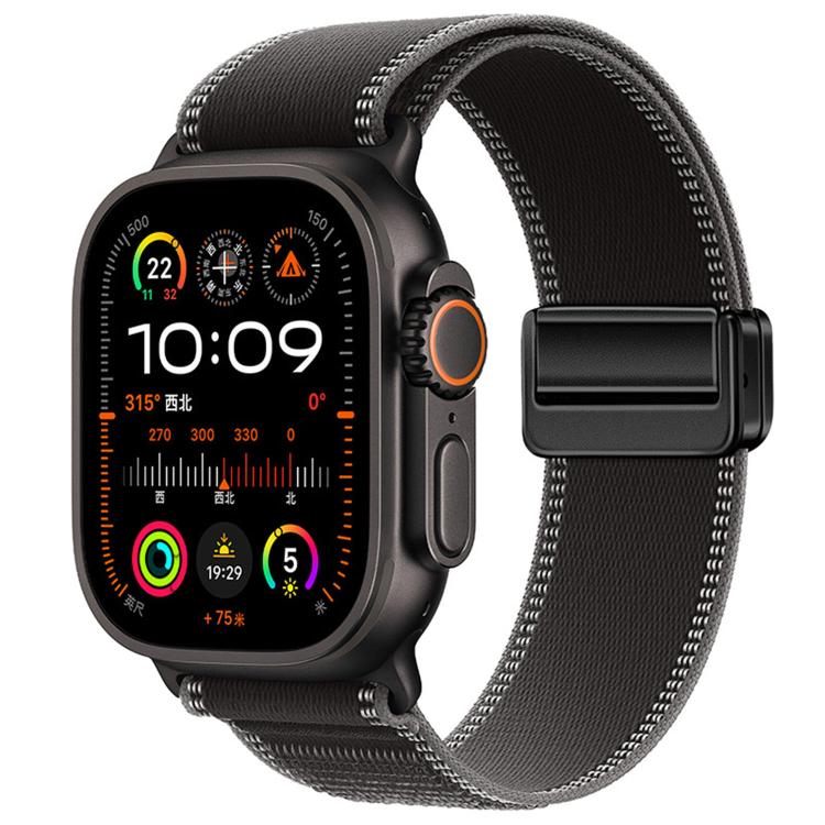 Magnetische Schnalle Trail Loop Nylon Uhrenarmband, Für Apple Watch 46mm / 49mm / 45mm / 44mm, Für Apple Watch 42mm / 41mm / 40mm / 38mm