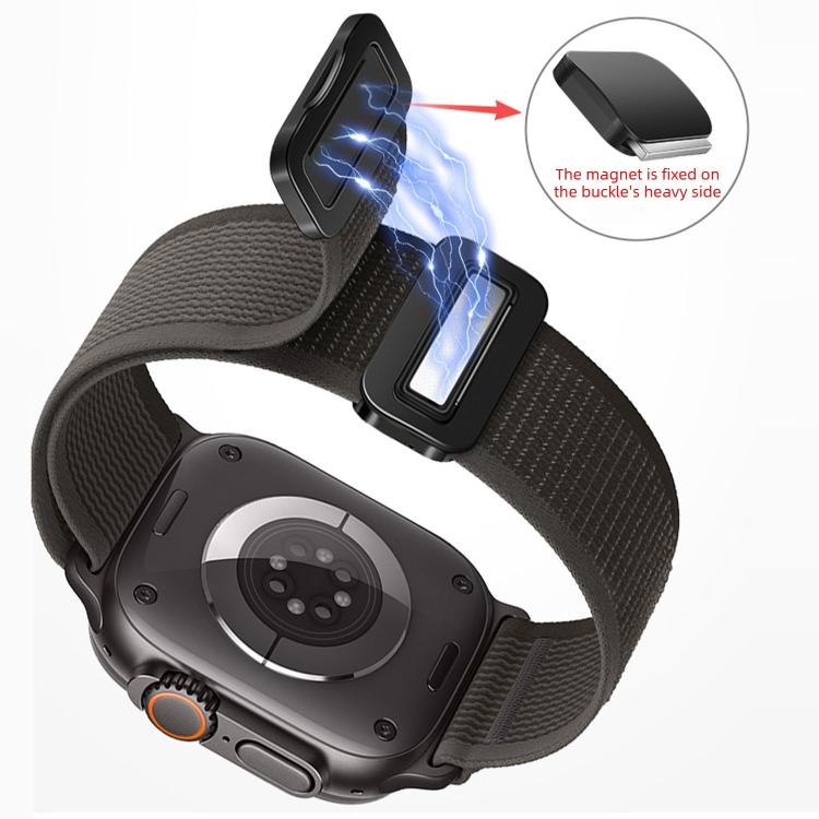 Magnetische Schnalle Trail Loop Nylon Uhrenarmband, Für Apple Watch 46mm / 49mm / 45mm / 44mm, Für Apple Watch 42mm / 41mm / 40mm / 38mm