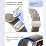 Magnetische Schnalle Trail Loop Nylon Uhrenarmband, Für Apple Watch 46mm / 49mm / 45mm / 44mm, Für Apple Watch 42mm / 41mm / 40mm / 38mm