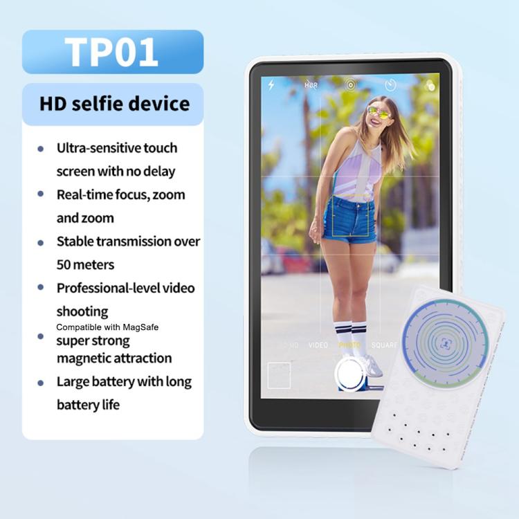 TP01 Für Handyfotografie Magnetisches Selfie-Display 4,02 Zoll Touchscreen