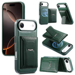 CaseNeo Retro Hinge Folding Wallet Magnetic Back Phone Case, For iPhone 17e / 16e, For iPhone 17 Pro Max, For iPhone 17 Pro, For iPhone 17, For iPhone Air, For iPhone 16 Pro Max, For iPhone 16 Pro, For iPhone 16 Plus, For iPhone 16, For iPhone 15 Pro M...