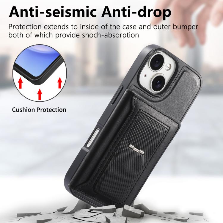 CaseNeo Retro Scharnier Faltbare Brieftasche Magnetische Rückseite Handyhülle, Für iPhone 15, Für iPhone 14, Für iPhone 14 Pro, Für iPhone 14 Pro Max, Für iPhone 13 Pro Max, Für iPhone 13 Pro, Für iPhone 13