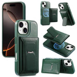 CaseNeo Retro Hinge Folding Wallet Magnetic Back Phone Case, For iPhone 17e / 16e, For iPhone 17 Pro Max, For iPhone 17 Pro, For iPhone 17, For iPhone Air, For iPhone 16 Pro Max, For iPhone 16 Pro, For iPhone 16 Plus, For iPhone 16, For iPhone 15 Pro M...