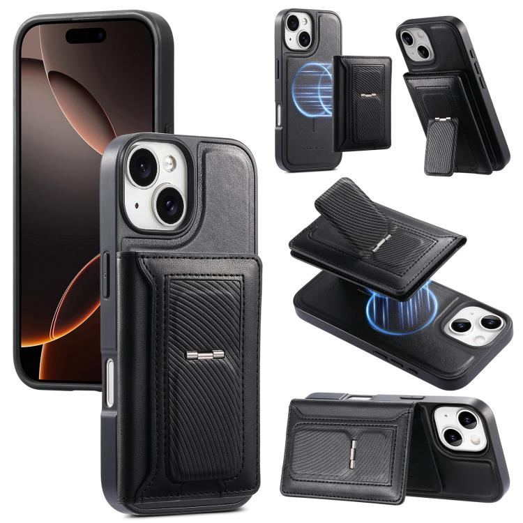 CaseNeo Retro Scharnier Faltbare Brieftasche Magnetische Rückseite Handyhülle, Für iPhone 15, Für iPhone 14, Für iPhone 14 Pro, Für iPhone 14 Pro Max, Für iPhone 13 Pro Max, Für iPhone 13 Pro, Für iPhone 13