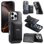 CaseNeo Retro Scharnier Faltbare Brieftasche Magnetische Rückseite Handyhülle, Für iPhone 15, Für iPhone 14, Für iPhone 14 Pro, Für iPhone 14 Pro Max, Für iPhone 13 Pro Max, Für iPhone 13 Pro, Für iPhone 13