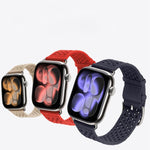 Durchbrochenes Gestricktes Web-Uhrenarmband, Für Apple Watch 46mm / 49mm / 45mm / 44mm, Für Apple Watch 42mm / 41mm / 40mm / 38mm