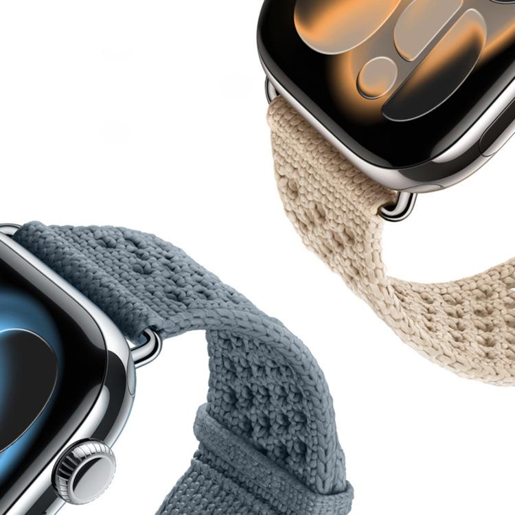 Durchbrochenes Gestricktes Web-Uhrenarmband, Für Apple Watch 46mm / 49mm / 45mm / 44mm, Für Apple Watch 42mm / 41mm / 40mm / 38mm