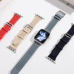 Durchbrochenes Gestricktes Web-Uhrenarmband, Für Apple Watch 46mm / 49mm / 45mm / 44mm, Für Apple Watch 42mm / 41mm / 40mm / 38mm