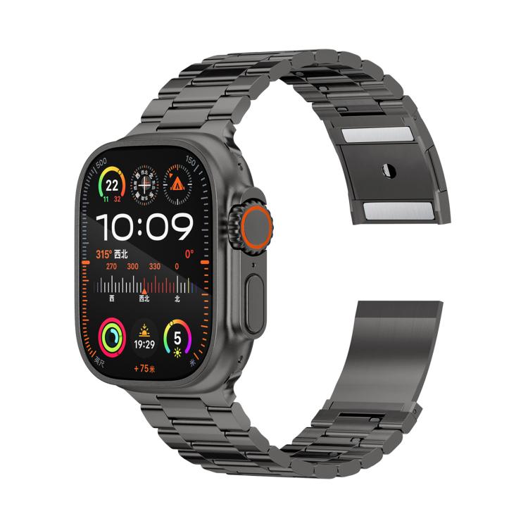 Drei Perlen Magnetverschluss Titanlegierung Uhrenarmband, Für Apple Watch 46mm / 49mm / 45mm / 44mm, Für Apple Watch 42mm / 41mm / 40mm / 38mm