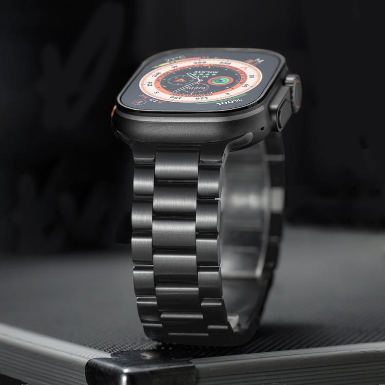 Drei Perlen Magnetverschluss Titanlegierung Uhrenarmband, Für Apple Watch 46mm / 49mm / 45mm / 44mm, Für Apple Watch 42mm / 41mm / 40mm / 38mm