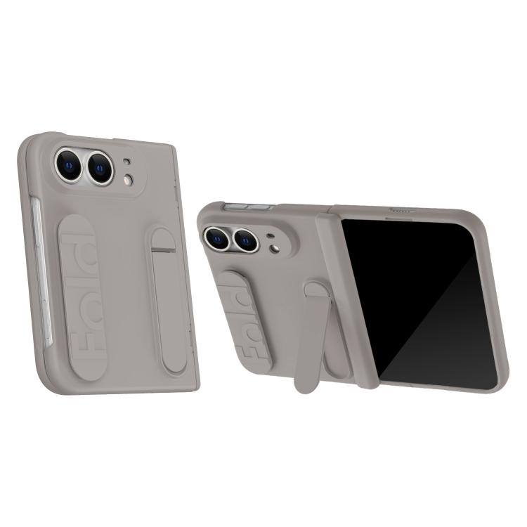 Bazher Shell Film Integrated Holder Shockproof Phone Case, For iPhone Duo