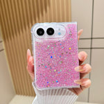 Glitter Sequins Epoxy TPU Phone Case, For iPhone Duo