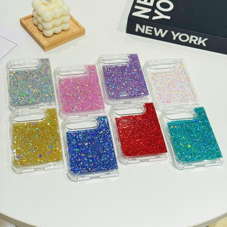 Glitter Sequins Epoxy TPU Phone Case, For iPhone Duo