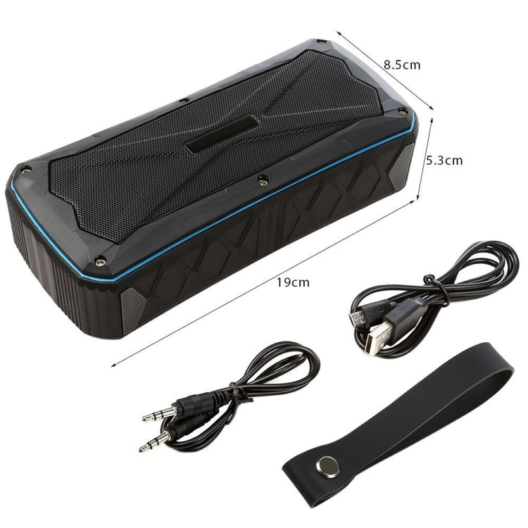 Tragbarer Bluetooth Lautsprecher Super Bass Stereo Kabellose Lautsprecher Unterstützung IP66 Wasserdicht Notladung Freisprechen TF