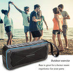 Tragbarer Bluetooth Lautsprecher Super Bass Stereo Kabellose Lautsprecher Unterstützung IP66 Wasserdicht Notladung Freisprechen TF