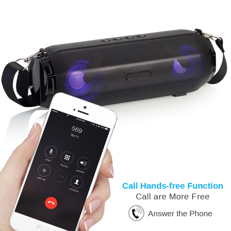 LZ33 LED Tragbarer kabelloser Bluetooth-Stereolautsprecher mit Freisprechfunktion und Musiklautsprecher für Computer mit TF-FM