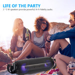 LZ33 LED Tragbarer kabelloser Bluetooth-Stereolautsprecher mit Freisprechfunktion und Musiklautsprecher für Computer mit TF-FM