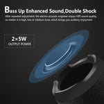 E13 Mini Tragbarer Kabelloser Bluetooth-Lautsprecher Stereo Freisprecheinrichtung Radio Musik Subwoofer Säulenlautsprecher mit TF FM, ROT, BLAU, SCHWARZ