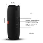 E13 Mini Tragbarer Kabelloser Bluetooth-Lautsprecher Stereo Freisprecheinrichtung Radio Musik Subwoofer Säulenlautsprecher mit TF FM, ROT, BLAU, SCHWARZ