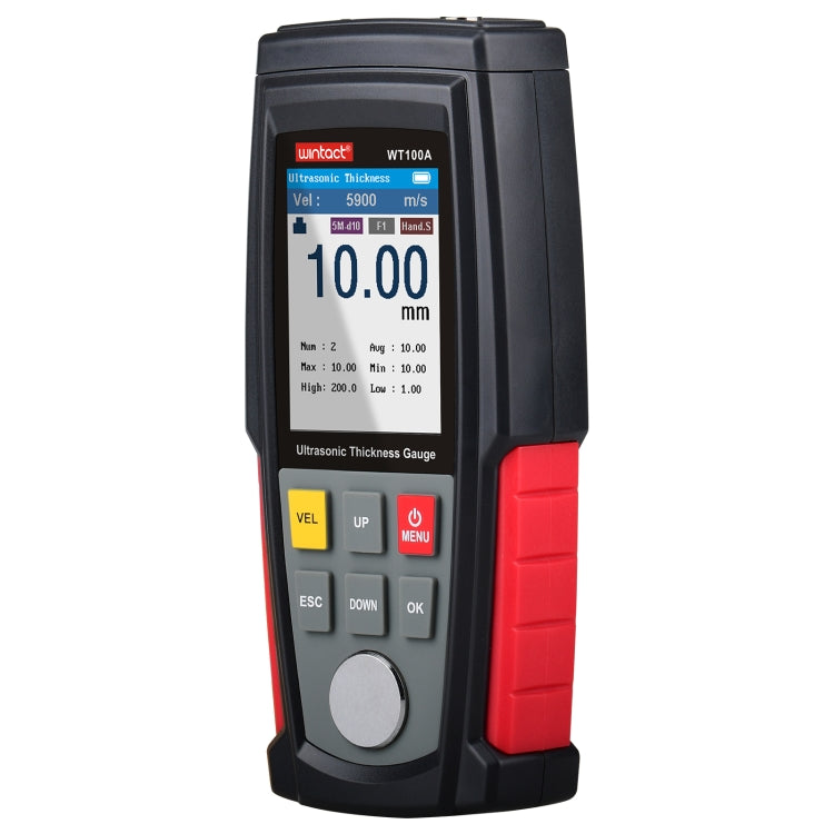 WT100A Digitales Ultraschall-Dickenmessgerät Tester USB-Ladung Digitales Dicken-Metallmessgerät Hochpräzise, WT100A