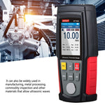 WT100A Digitales Ultraschall-Dickenmessgerät Tester USB-Ladung Digitales Dicken-Metallmessgerät Hochpräzise, WT100A