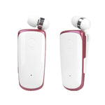 K39 Kabelloses Bluetooth Headset CSR DSP Chip In-Ear Vibrationsalarm Clip zum Tragen Freisprech-Ohrhörer, SCHWARZ, WEISS, BLAU, ROSA ROT