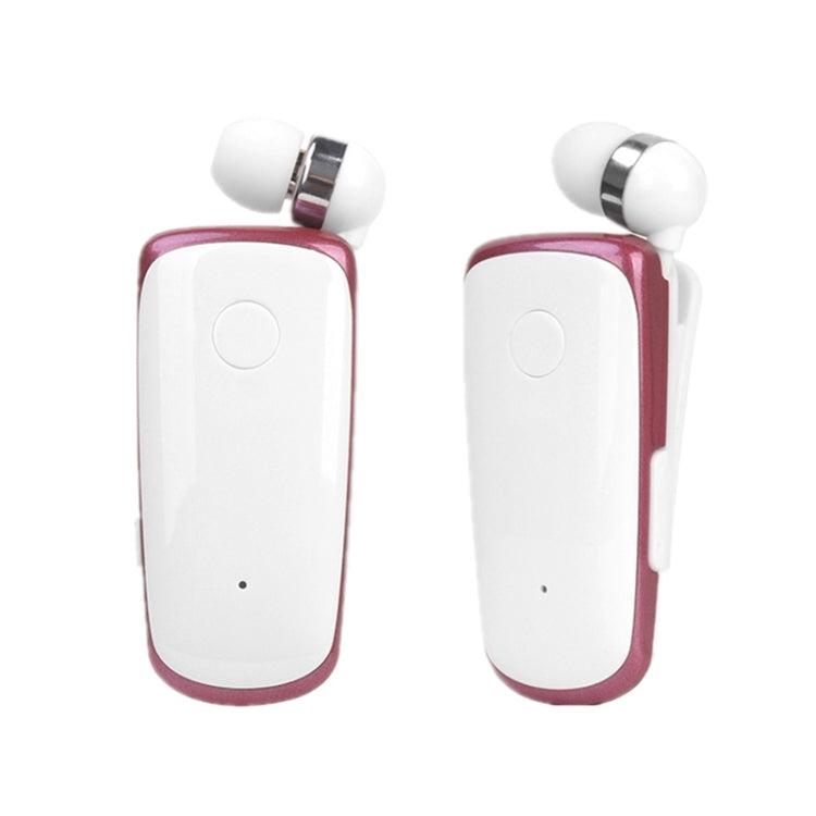 K39 Kabelloses Bluetooth Headset CSR DSP Chip In-Ear Vibrationsalarm Clip zum Tragen Freisprech-Ohrhörer, SCHWARZ, WEISS, BLAU, ROSA ROT