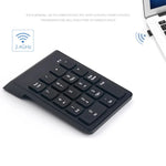 18-Tasten-Mini-USB-Ziffernblock, kabellos, schwarz, 2,4 GHz