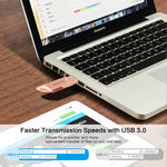 Richwell DXZ64 USB-Stick 64GB 3 in 1 Micro USB + 8 Pin + USB 3.0 Kompatibel mit iPhone & iOS