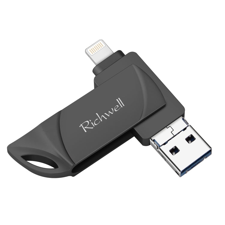 Richwell DXZ66 USB-Stick 16G 3 in 1 Micro USB + 8-Pin + USB 3.0 Kompatibel mit iPhone & IOS