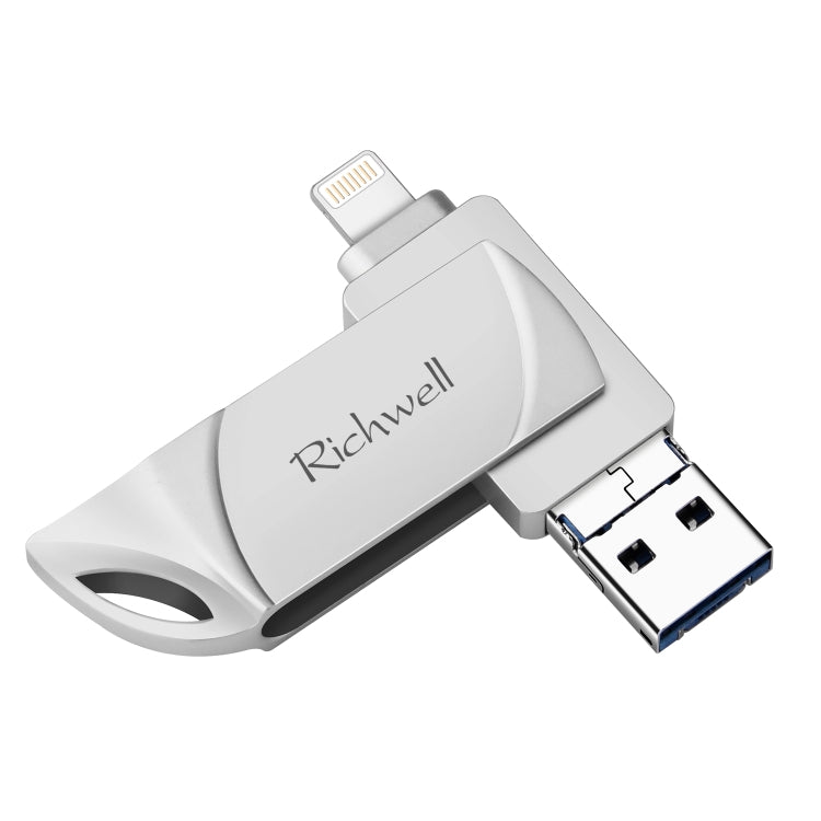 Richwell DXZ66 USB-Stick 16G 3 in 1 Micro USB + 8-Pin + USB 3.0 Kompatibel mit iPhone & IOS