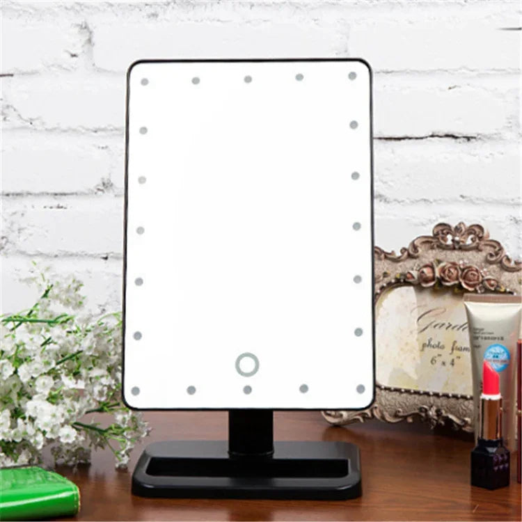 Tragbarer LED-Touch-Spiegel mit Lampe und Tischleuchte