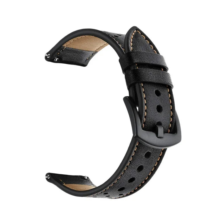 Passend für Samsung Galaxy Watch Active 22mm Leder-Ösen-Sportarmband