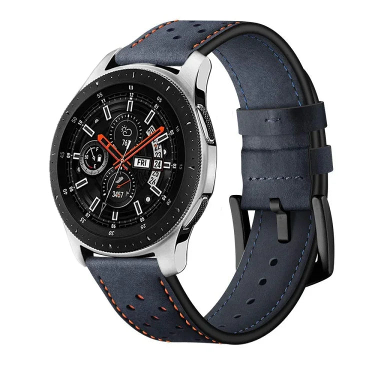 Passend für Samsung Galaxy Watch Active 22mm Leder-Ösen-Sportarmband