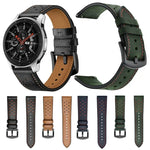 Passend für Samsung Galaxy Watch Active 22mm Leder-Ösen-Sportarmband