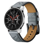 For Samsung Galaxy Watch Active 20mm PU Leather Eyelet Watch Band, SYA00477801EH, SYA00477801F, SYA00477801A, SYA00477801B, SYA00477801C, SYA00477801D