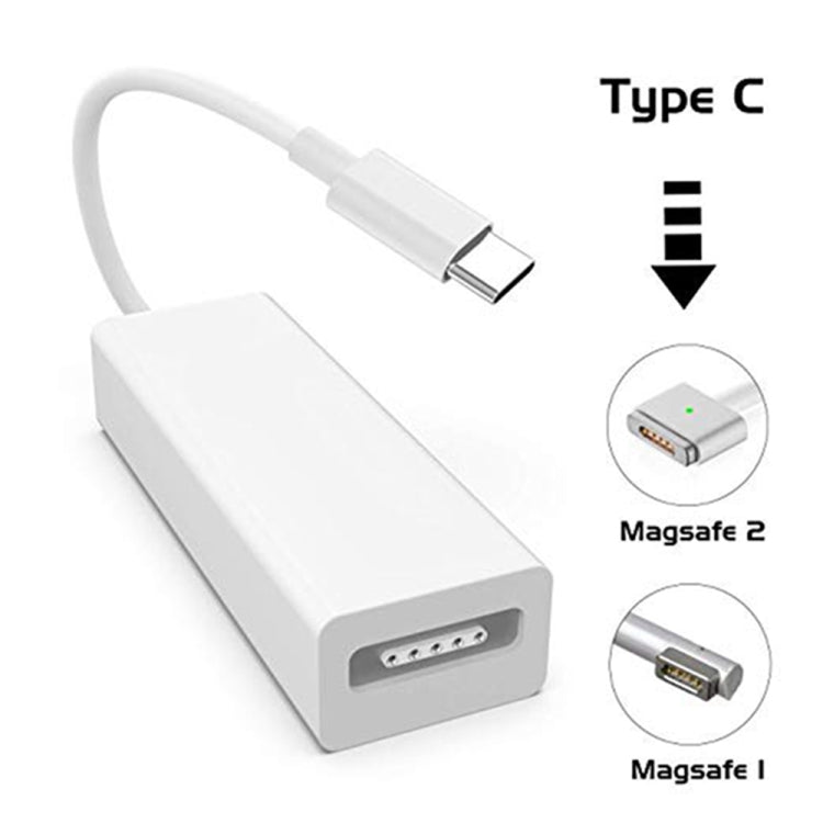 USB-C zu Magnetischer Mag-Safe Adapter, Mag-Safe zu Typ C Ladeadapter kompatibel mit MacBook Pro/Air, Nintendo Switch, Telefon und anderen USB-C Geräten, kompatibel