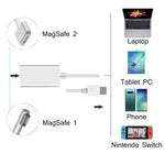 USB-C zu Magnetischer Mag-Safe Adapter, Mag-Safe zu Typ C Ladeadapter kompatibel mit MacBook Pro/Air, Nintendo Switch, Telefon und anderen USB-C Geräten, kompatibel