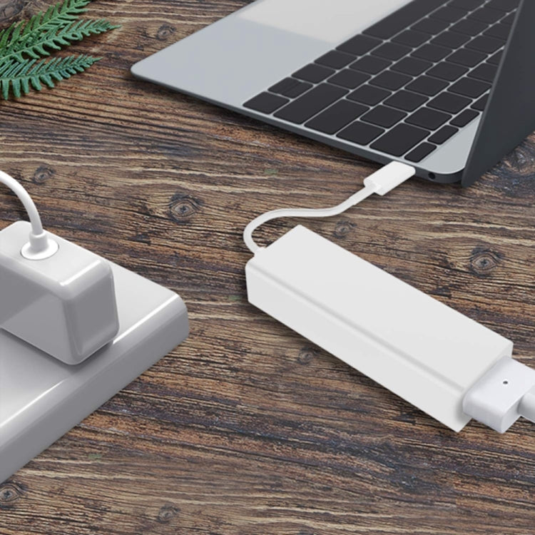 USB-C zu Magnetischer Mag-Safe Adapter, Mag-Safe zu Typ C Ladeadapter kompatibel mit MacBook Pro/Air, Nintendo Switch, Telefon und anderen USB-C Geräten, kompatibel