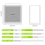 EWA A105 High Fidelity Bluetooth Lautsprecher, kleine Größe, hohe Leistung Bass, TWS Bluetooth Technologie, TF-Kartenunterstützung