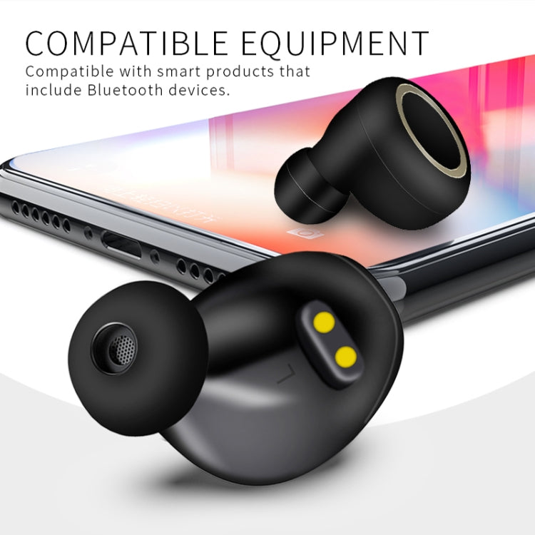 TWS-A1 Bluetooth Headset 5.0 True Wireless Mini Unsichtbare Sport-Kopfhörer zum Laufen mit Ladebox und Mikrofon