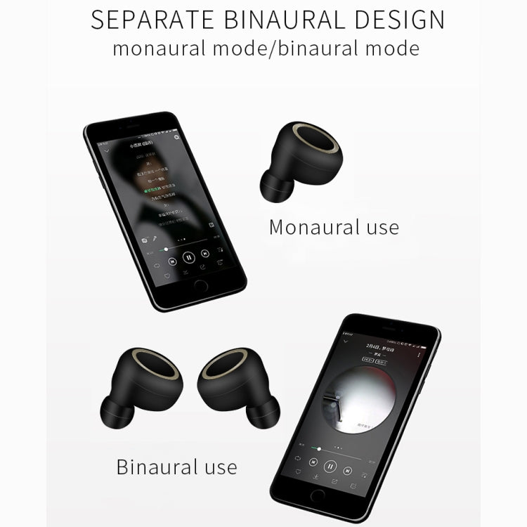 TWS-A1 Bluetooth Headset 5.0 True Wireless Mini Unsichtbare Sport-Kopfhörer zum Laufen mit Ladebox und Mikrofon