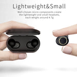 TWS-A1 Bluetooth Headset 5.0 True Wireless Mini Unsichtbare Sport-Kopfhörer zum Laufen mit Ladebox und Mikrofon